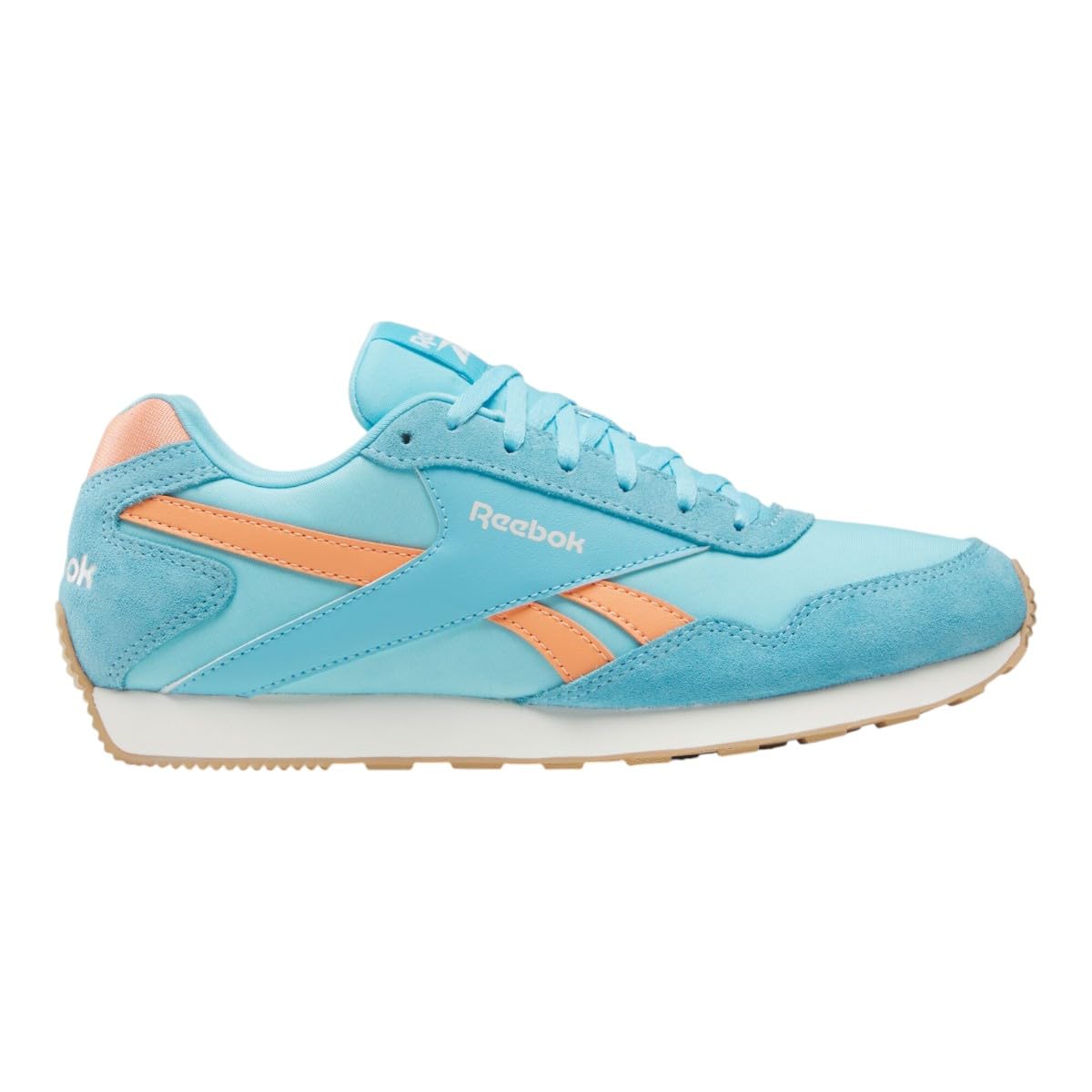 Reebok Women's Glide Low Trainers, Digital Blue Sunkissed Orange Chalk, 4.5 UK