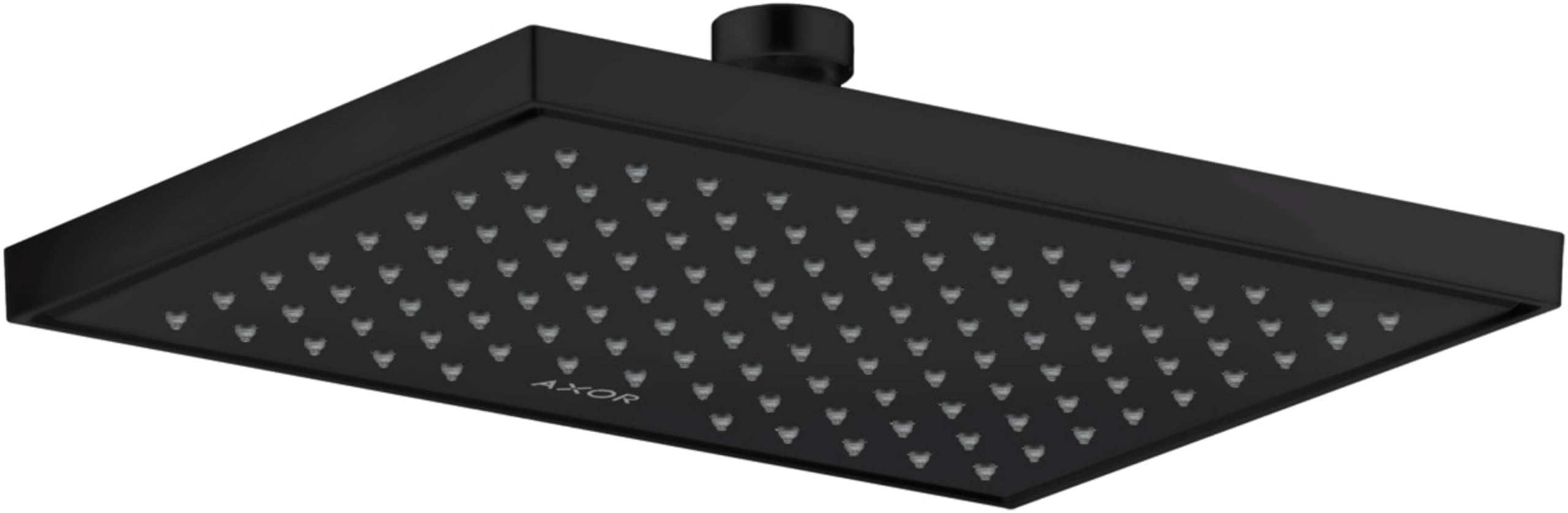 Hansgrohe AXOR ShowerSolutions rociador de ducha 245/185, 1 tipo de chorro, ahorro de agua, 35374, Color: Negro Mate
