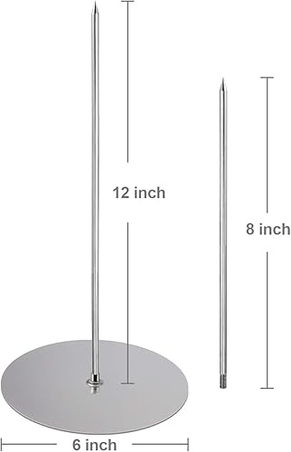 Miniatura 3 de ZAUGONTW Parrilla vertical de brocheta  Acero inoxidable extraíble vertical brasileño parrilla parrilla parrilla carne  Perfecto para carne, pollos