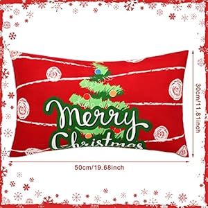 Moukeren 2 Pcs Christmas Pillow Covers 12 x 20 Inch Throw Pillow Covers Winter Holiday Cushion Lumbar Pillow Covers Red Green Believe Merry Christmas Xmas Case for Rectangle Sofa Couch Decorations Moukeren 2 Pcs Christmas Pillow Covers 12 x 20 Inch Throw Pillow Covers Winter Holiday Cushion Lumbar Pillow Covers Red Green Believe Merry Christmas Xmas Case for Rectangle Sofa Couch Decorations