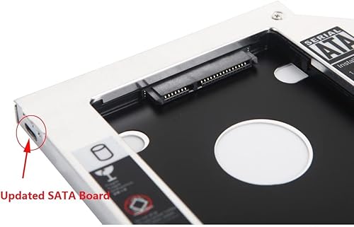 Miniatura 5 de 2 SATA HDD SSD Disco Duro DVD CD ROM Óptico SuperDrive Caddy Marco para Unibody MacBook MacBook Pro 13 15 17 Early Mid Finales de 2008 2009 2010