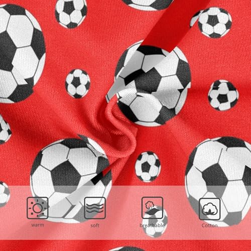 Cotton Toddler Underwear Floral Soccer Balls Vibrant Red Cute Panties Girl Designer Briefs Girls Undies 2t3