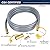 ATKKE 3/8 inch ID Natural Gas Grill Hose with Quick Connect Fittings, Low Pressure LPG Hose for Weber, Char-broil, Pizza Oven, Patio Heater and More Appliances, 12 Feet
