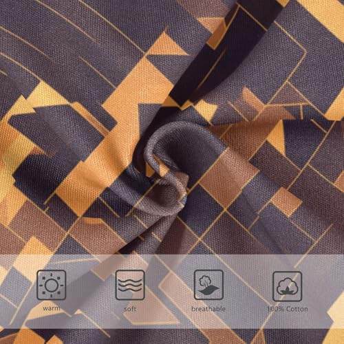 KLL Brown Houndstooth Gold Toddler Boys Comfort Training Underwear Cute Undies3