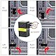 Riertostng 90-Grad Cat 6 Ethernet Extender Adapter, 180 Grad gedrehter RJ45 Männlich Zu Weiblich Netzwerk 1000Mbps Adapterstecker, für Computer, Laptops, Router - 2 Stück