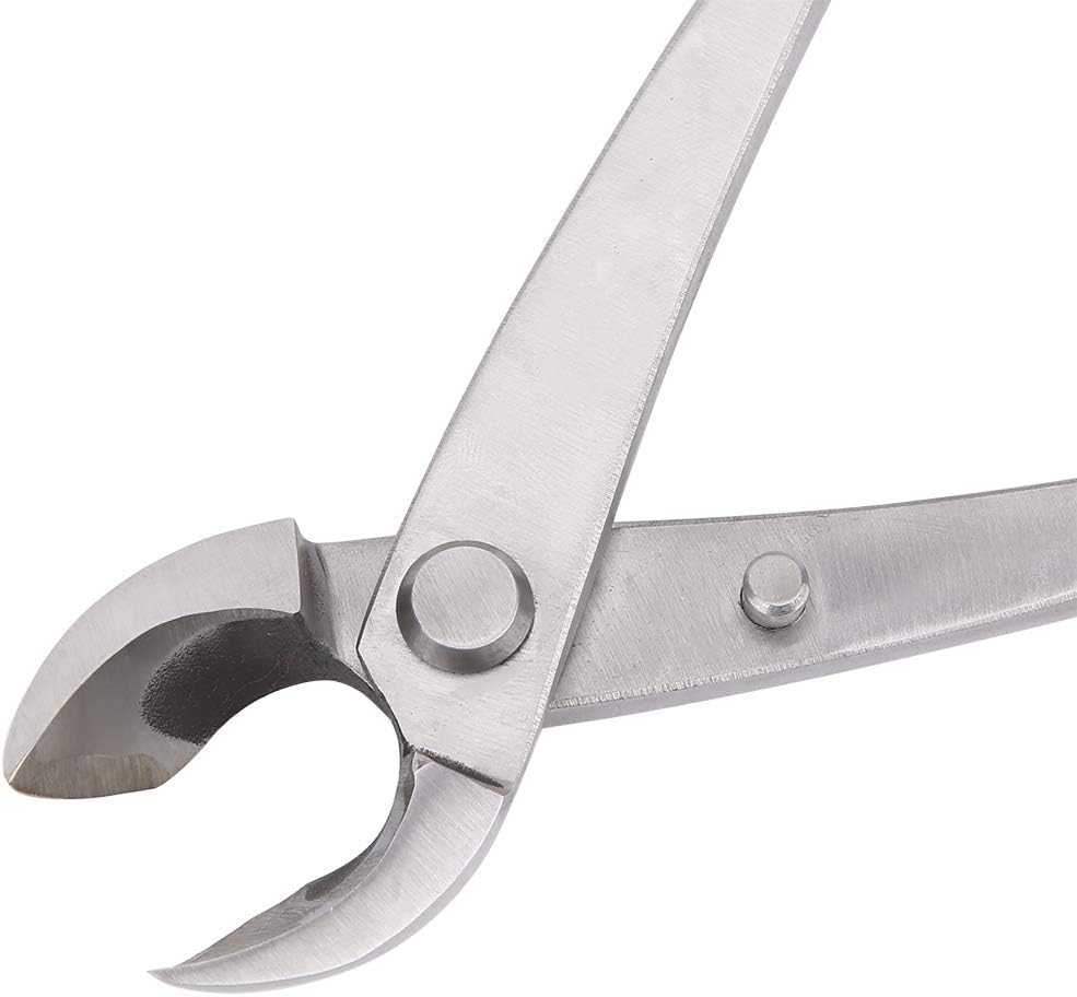 0.8Inch /20.5cm Stainless Steel Bonsai Concave Branch Cutter Bonsai Pruning Maintenance Tool for Shoots Leaf Bonsai Pruning Maintenance