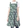 ATROPOS Vintage Pinafore Apron Dress for Women with Pockets Cute Floral Chef Aprons Farmhouse Aprons for Women for Kitchen Cooking/Baking/Gardening/painting