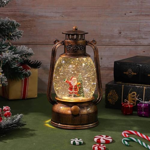 Bola de nieve navideña con luces y música Angoily con cable USB 5