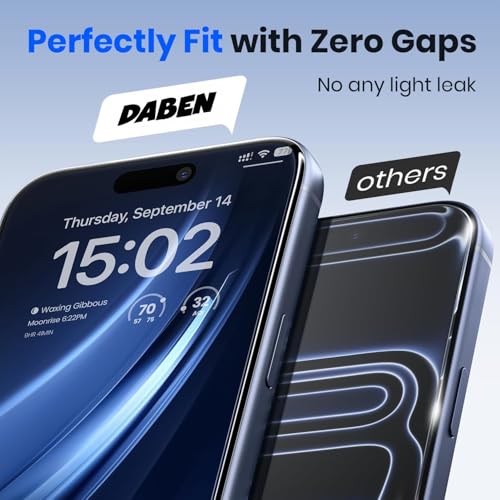 Image of Supershieldz By DABEN Screen Protector For iPhone 17 Pro / 17 /16 Pro | 2 Pack, 6.3 inches, 2.5D Curve, Tempered Glass, 10H Hardness, Military Grade Protection, Easy Install, Case-Friendly