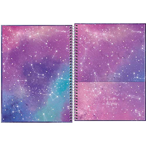 Caderno de 10 Matérias Capa Dura, Pacote com 4 Cadernos, 160 Folhas, Cores Sortidas, Tilibra, Modelo