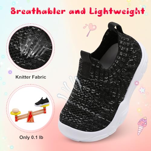 L-RUN Toddler Shoes Barefoot Kids Sneakers Wide Toe Box Boys Girls Tennis Shoes Lightweight Baby Walking Shoes Slip on Shoes2