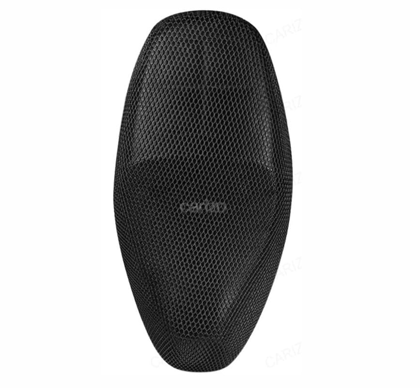 CARIZO Anti-Slip 3D Spacer Mesh Fabric Sweat-Free Waterproof Breathable Seat Cover (Black) Compatible with Honda Activa 5G-picture-26