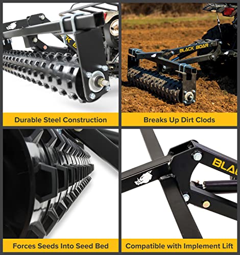 image for Black Boar ATV/UTV Cultipacker Implement, Breaks Up Clods, Packs Down 