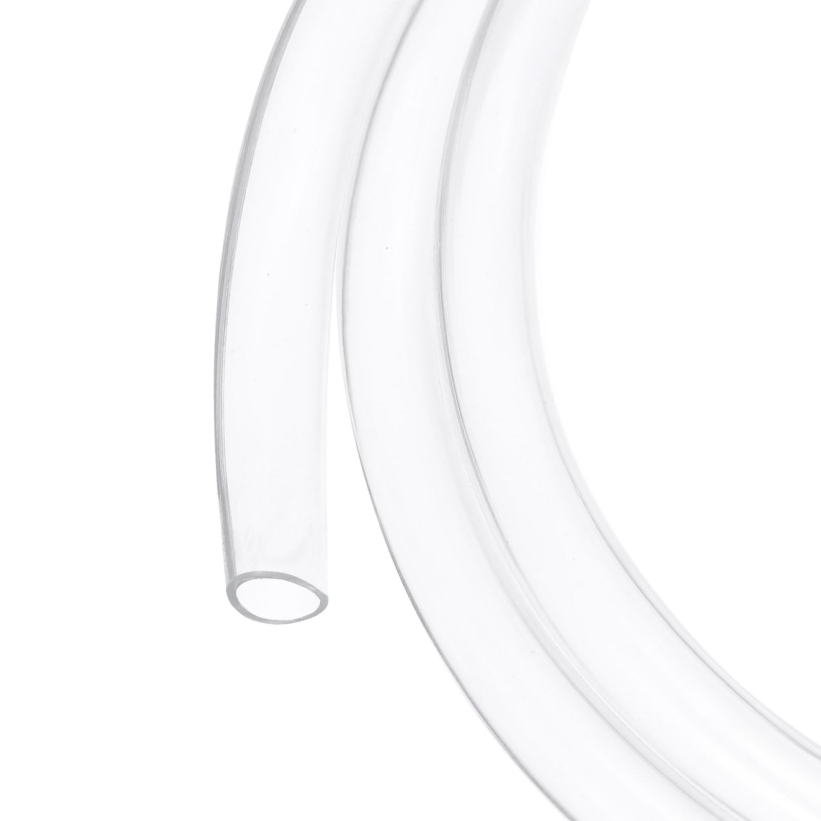 QUARKZMAN Tubazione in PVC Trasparente 3/8" ID 1/2" OD Tubo in PVC Plastica Flessibile Tubo per Acqua 100ft per Tubazioni Industriali, Acquari, 9.5mm x 12.7mm