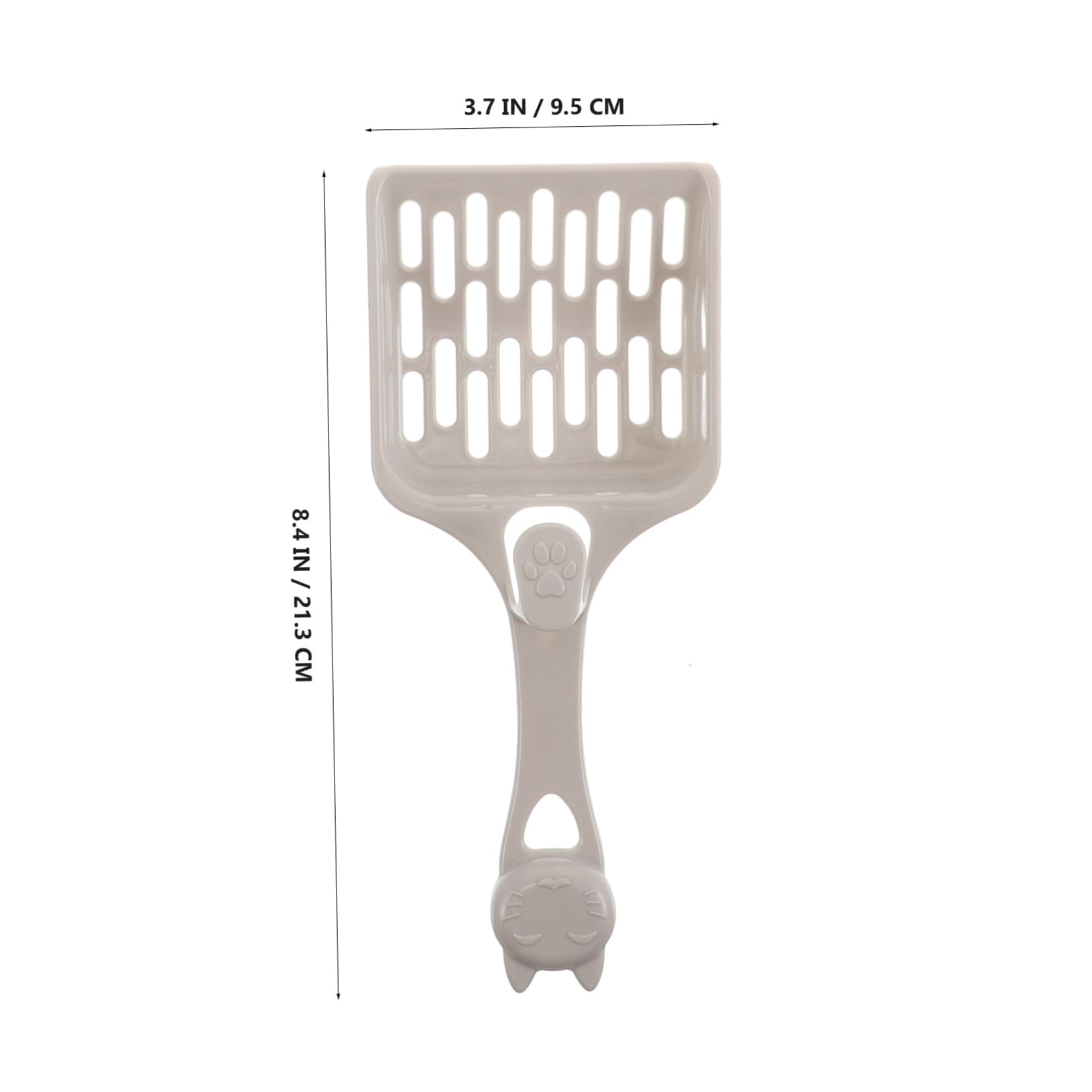 VICASKY 7Pcs Long Handle Plastic Cat Litter Scoop Ergonomic Design with Teeth Lightweight Pet Waste Shovels for Efficient Litter Box Cleaning and