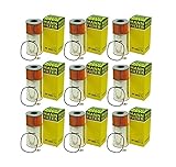 Mann Set of 9 Engine Oil Filters For Mercedes-Benz 2.4L 3.0L W115 W116 W123 W126