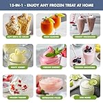 GreenPan Frost Ice Cream Maker & Slushie Machine, Soft Serve, Sorbet, Margaritas, Milkshakes, Frozen Yogurt, No Pre-Freezing, Ready in 15 Mins, 6 Modes, 7 Textures, Self-Cleaning, Family Size, Blue - Image 4