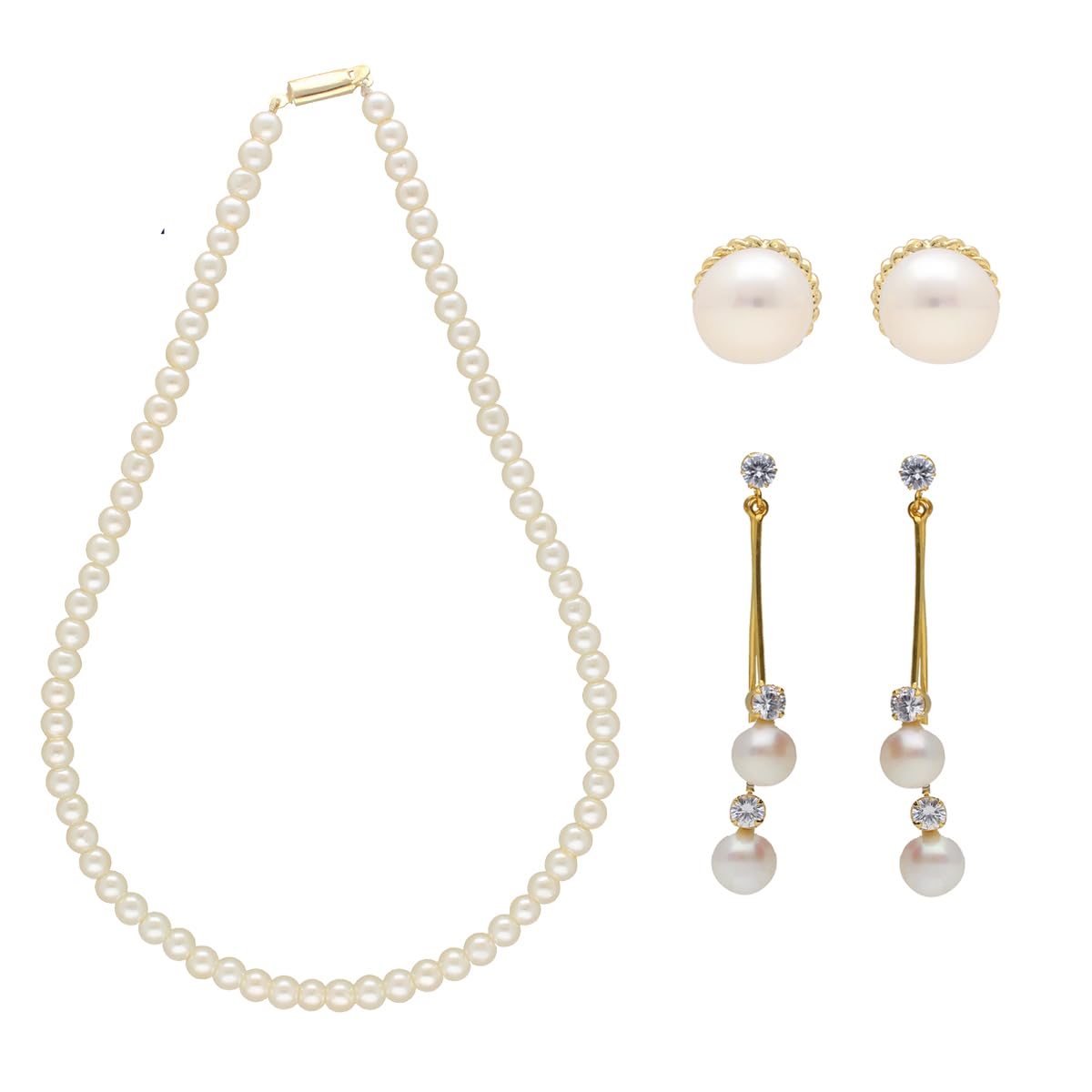 Sri Jagdamba Pearls Dealer Mystic Pearl Combo Necklace with 2 Set of Earrings Jewellery Set Gifts for Women and Girls (B0CJFYGRVP) Amazon Price History, Amazon Price Tracker