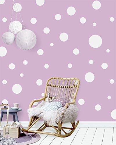 Polka Dot Wall Decals (63) Girls Room Wall Decor Stickers, Wall Dots, Vinyl Circle Peel & Stick DIY  - //coolthings.us