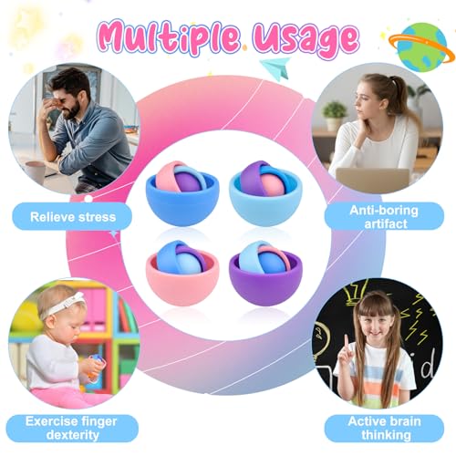 Image of Fidget Toys Adults Pack, Fidget Spinner Set for Kids, Sensory Toys Boys Girls Teens Eaeter Egg Stuffers Party Favors, ADHD Autism Stress Relief Finger Toys, Gift for Birthday