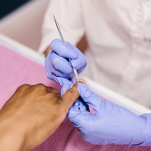 Miniatura 5 de Herramienta empujadora de cutículas, empujador de cutículas de acero inoxidable, removedor de cutículas, herramientas de esmalte de uñas de gel,