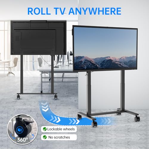 Image of JAV Smart Board & Motorized Stand - 4K UHD Interactive Whiteboard with 8+128GB Storage, Android OS & Open App Ecosystem for Classroom, Office, Home Includes Electric Lifting Stand for 55-86 Inch