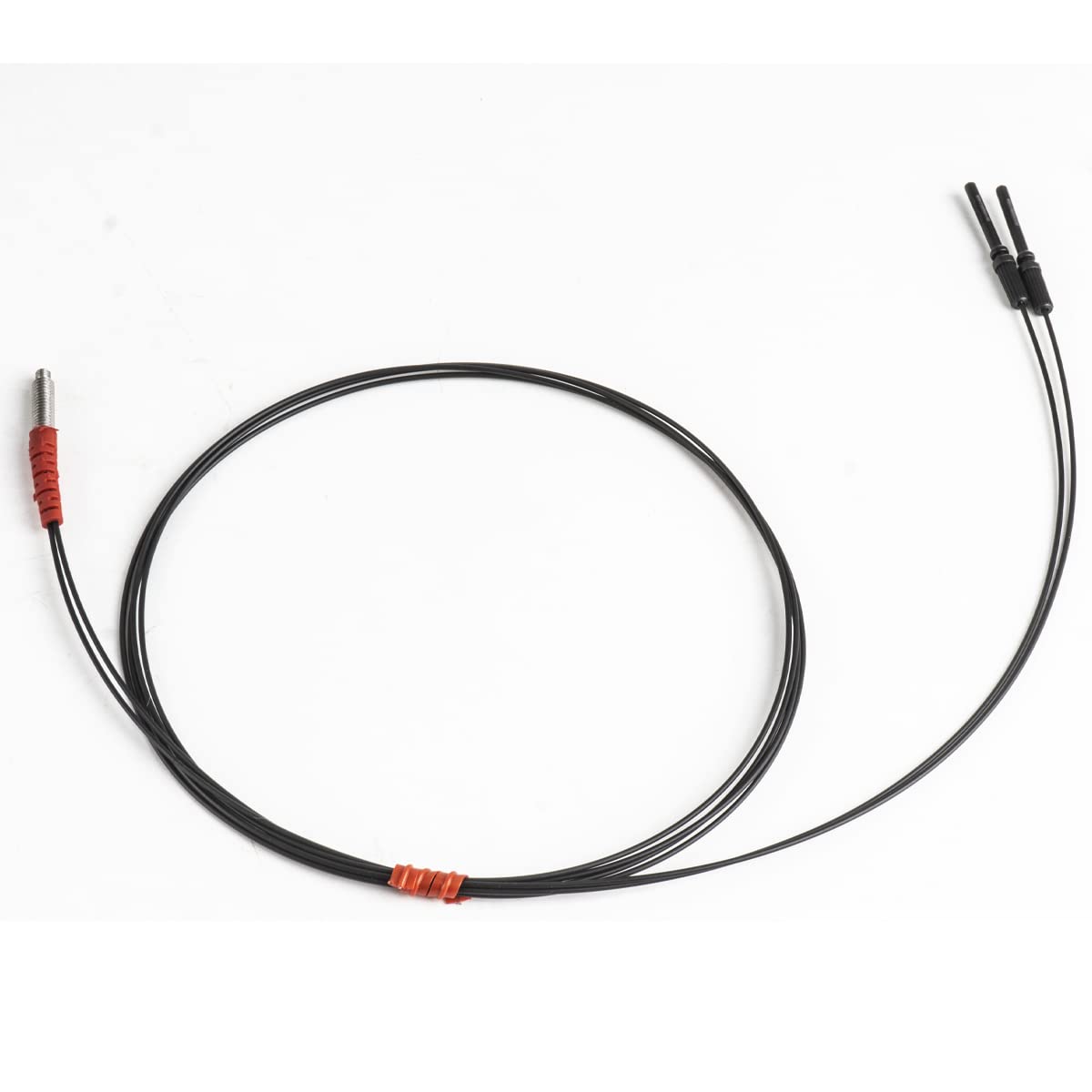 ZEFOXETO Paialu Diffuse Reflective Digital Fiber Optic, Opposite Fiber Optic Sensor, Diffuse Optical Fiber Probe Sensor Cable Line- for Power Systems Railway Monitoring FRS-410 M4
