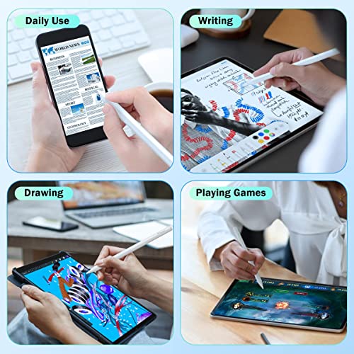 Timovo Stylus Pen For Touch Screens Compatible With Apple Ipad/Iphone/Samsung/Android Tablets Phone,Universal Writing & Drawing Stylus Pencil For Ipad/Pro/Air/Mini Tablet Iphone Stylus,White #TOP6