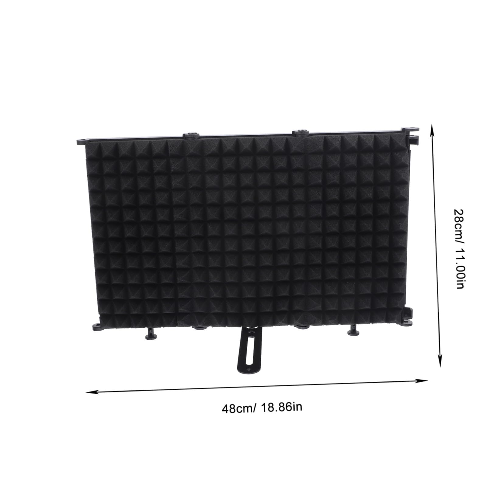ERINGOGO Protector de Micrófono Plegable U-shaped con Esponja de Hierro Cubierta Aislante para Reducción de Ruido y Absorción Acústica Portátil para Grabación Profesional