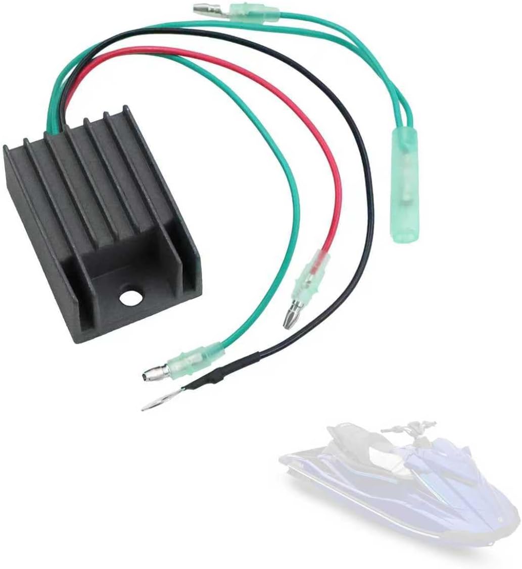 LOONGPART Voltage Regulator Rectifier Compatible With Yamaha 6H2-81960-00-00 Compatible with GP/XL/SUV 1200 Waverunner LS/LX/AR 210 40-70HP Outboard