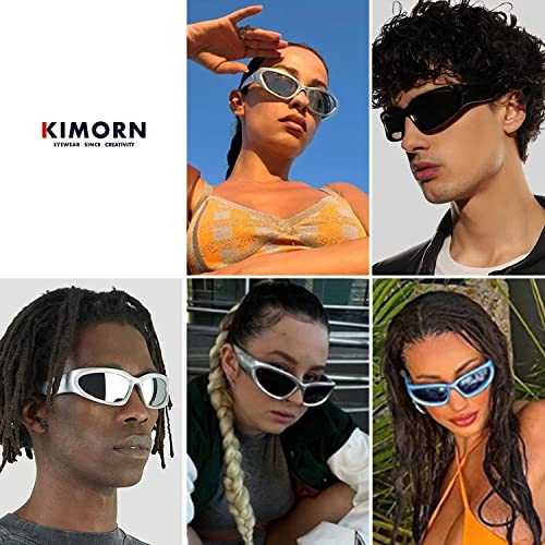 kimorn Y2K Wrap Around Polarized Sunglasses Womens men Swift Oval Fashion Sport Shades Sun Glasses K12732