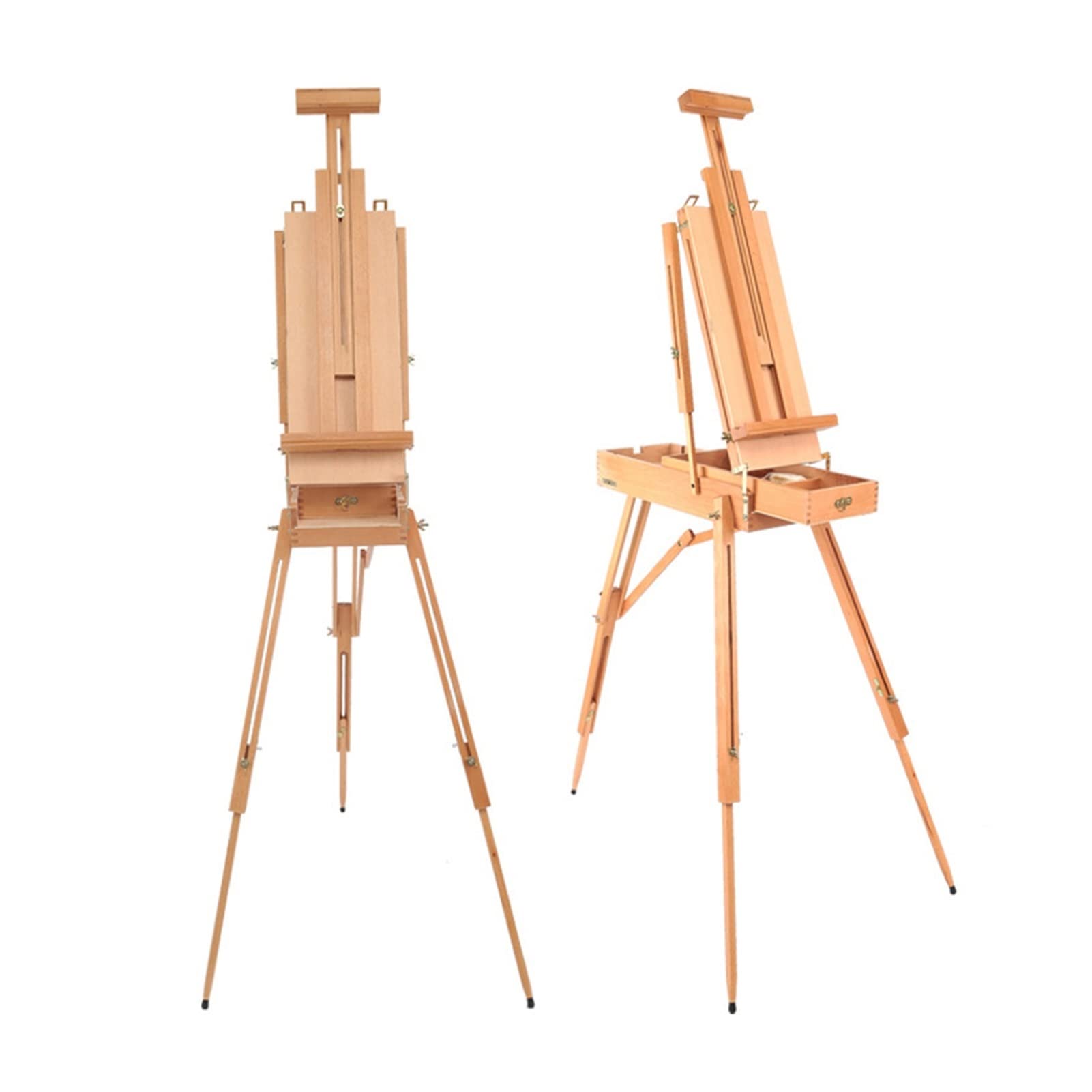 ASerZenith Tabletop Easel Easels Portable Folding Table Easel Wooden Stand For Drawing Oil Paints Sketch Box Tripod Painting Easel For The Artist