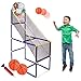 Basketball Arcade Game for Kids - Single Shot Indoor Shooting System with Mini Hoop, Ball and Pump for Kids - Great Gift for Boys (Basketball Arcade)