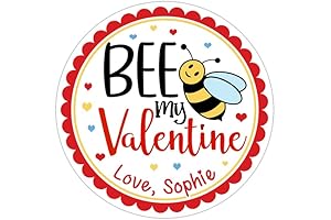 Personalized Valentine's Day Gift Stickers - Bee Mine