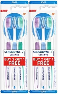Sensodyne Sensitive Toothbrush, Soft (Color May Vary) - Packof 6