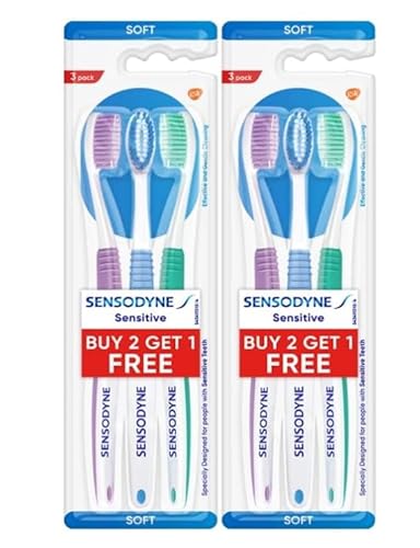 Sensodyne Sensitive Toothbrush, Soft (Color May Vary) - Packof 6