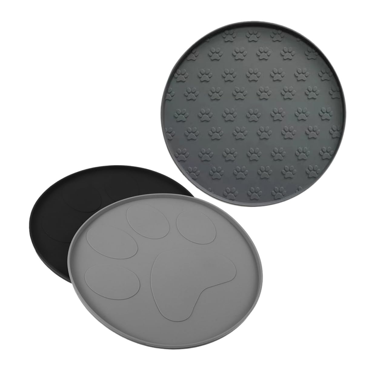 Tapis antidérapant pour chat et chien étanche qui retient les croquettes