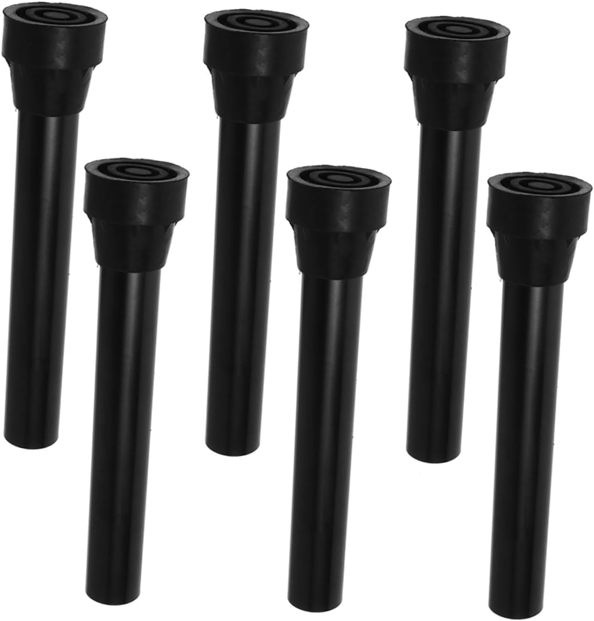STOBAZA 6pcs Stainless Steel Trampoline Leg Tubes with Rubber Pads Non-Slip Trampoline Replacement Parts Accessories for Stable Indoor and Outdoor Use