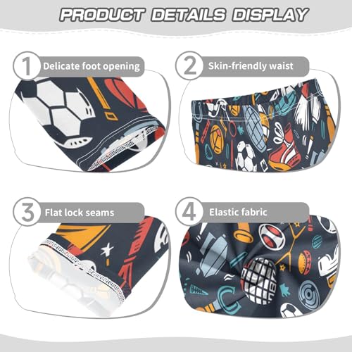 Bolaz Toddler Girls Leggings Printed Yoga Pants Leggings Football Sport for Kids3