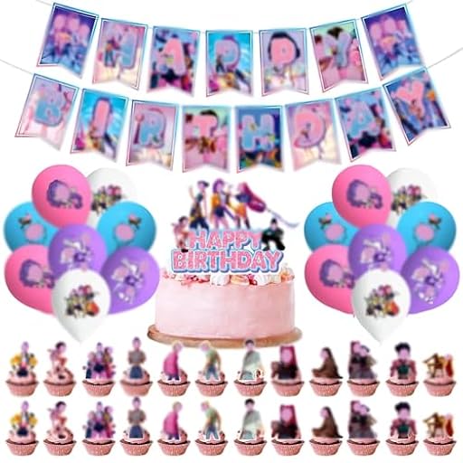 JSTHHTT Decoraciones de cumpleaños, Kit de Decoración, Kpop decoración de fiestas, Fiesta de Cumpleaños, Banderines, Cake Topper, Toppers, Globos latex, decoración de fiesta de pastel para niños | Ya disponible en tu tienda friki favorita! En mundofriki.es! JSTHHTT Decoraciones de cumpleaños, Kit de Decoración, Kpop decoración de fiestas, Fiesta de Cumpleaños, Banderines, Cake Topper, Toppers, Globos latex, decoración de fiesta de pastel para niños | Ya disponible en tu tienda friki favorita! En mundofriki.es!
