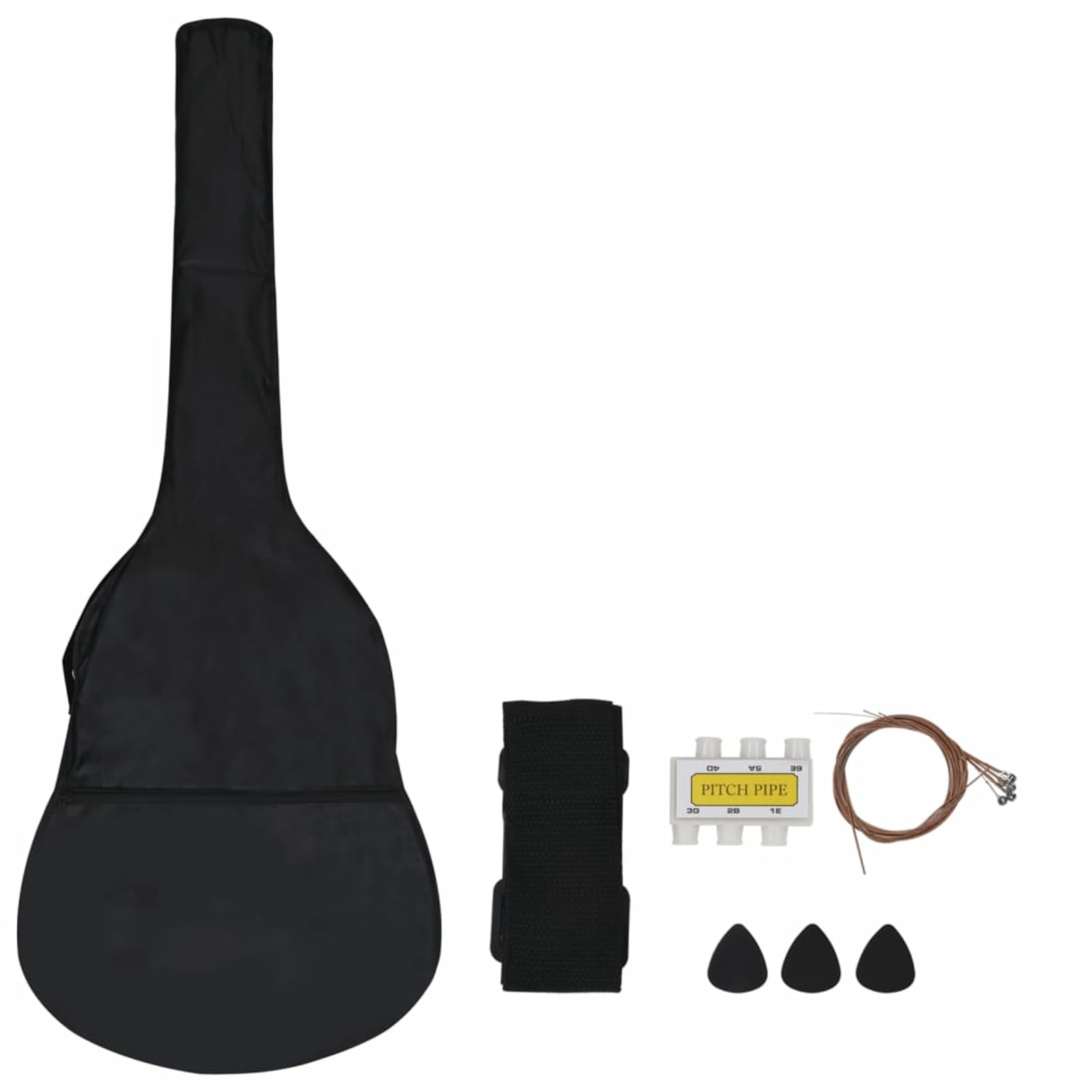 Set Chitarra Classica 8 pz per Principianti Nera 3/4 36",Arte e Svago,Hobby e Arti Creative,Strumenti Musicali,Strumenti a Corda,Chitarre-70119