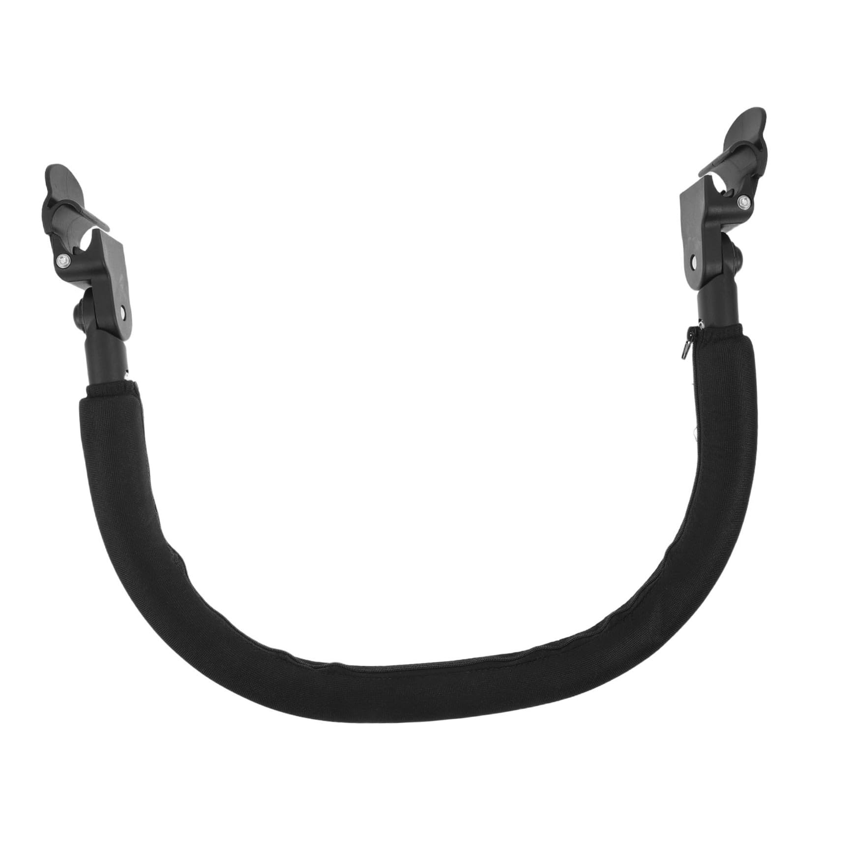 Barre de Protection pour Poussette Bébé Angle Réglable et Matériau en Tissu Oxford Noir, Antidérapante, Balades en Extérieur