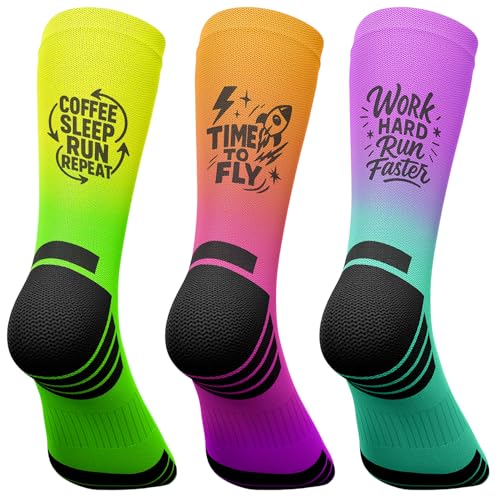 Jungle Socks Running Series - Pack de 3 Calcetines de Alto Rendimiento para Running, Transpirables, Compresivos y Reforzados.