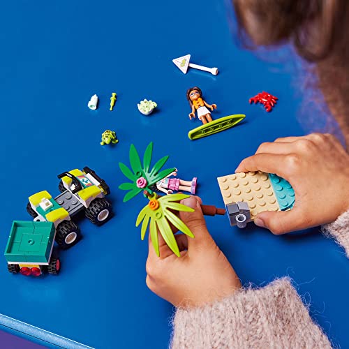 Friends Veicolo di Protezione delle Tartarughe, Animali Marini Giocattolo per Bambini dai 6 Anni, ATV e Roulotte 41697 - Lego - Immagine 2