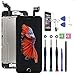Xlhama Display LCD Touch Screen Compatibile per iPhone 6S Schermo Nero con Tasto Home Fotocamera Frontale Altoparlante Sensore di Prossimità Kit Frame con Pellicola Vetro temperato