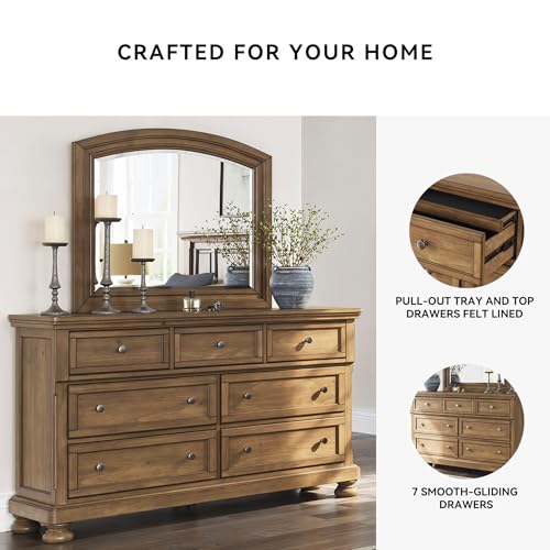 Image of Signature Design by Ashley Wide 7-Drawer Dresser with Mirror