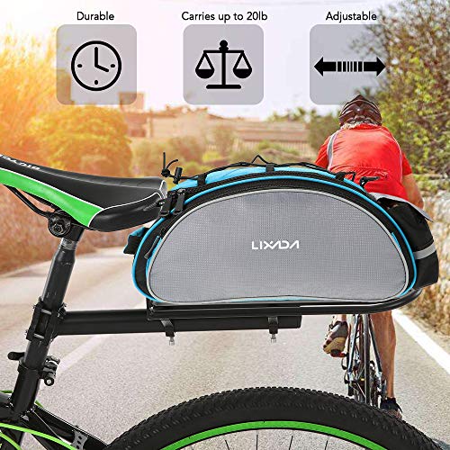 Lixada Rear Bike Rack Bicycle Cargo Rack Retractable Aluminum Alloy Bike Mount Cycle Bicycle Rear Seat Post Rack #TOP1