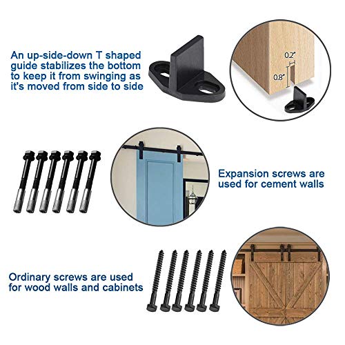 6.6 FT Barn Door Hardware Kit - Image 3