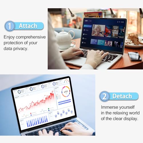 Protege tu privacidad: protector de pantalla para MacBook Air 13 mate y reutilizable 6