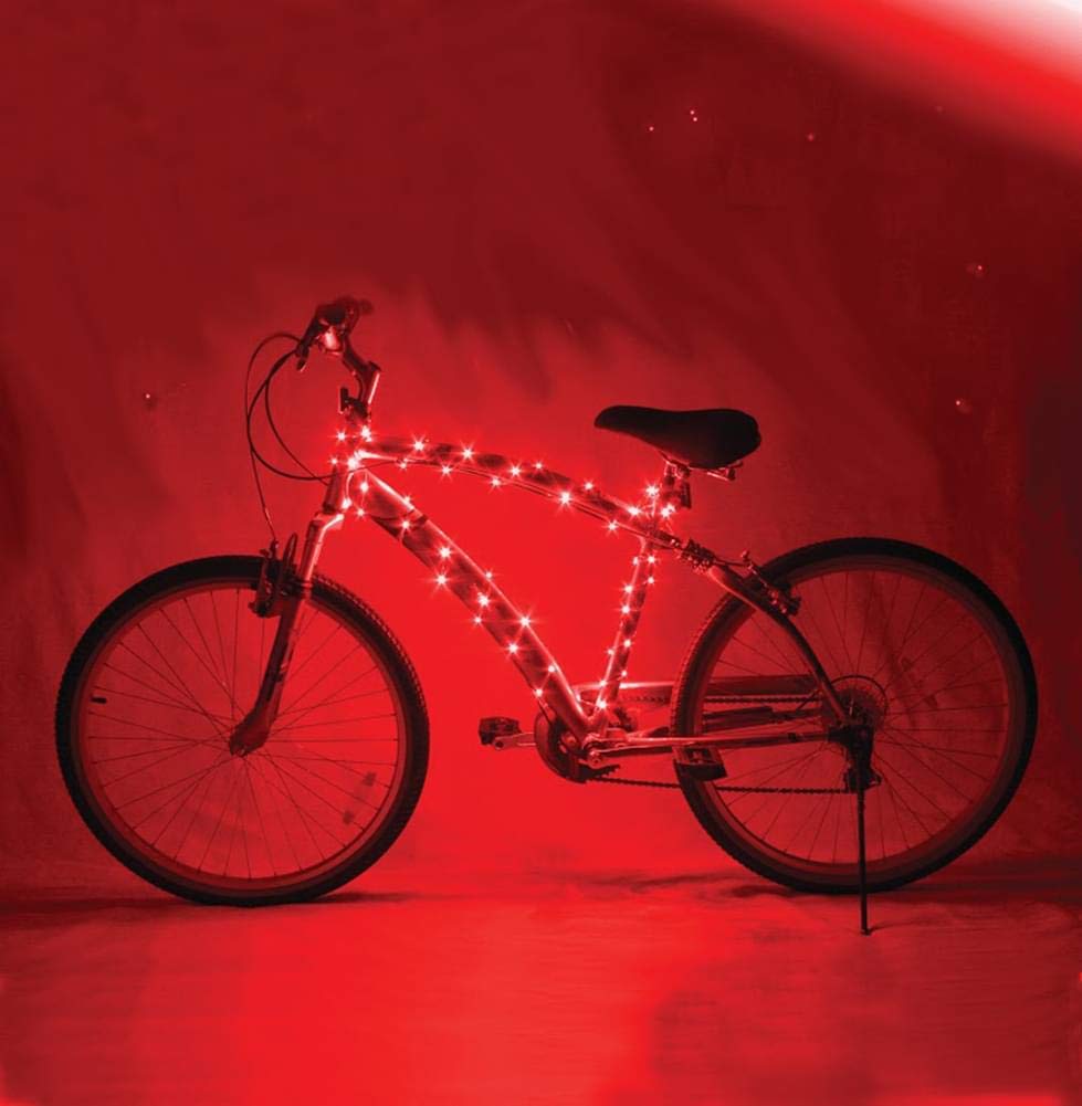 BrightzCosmicBrightz LED Bicycle Frame Light, Red
